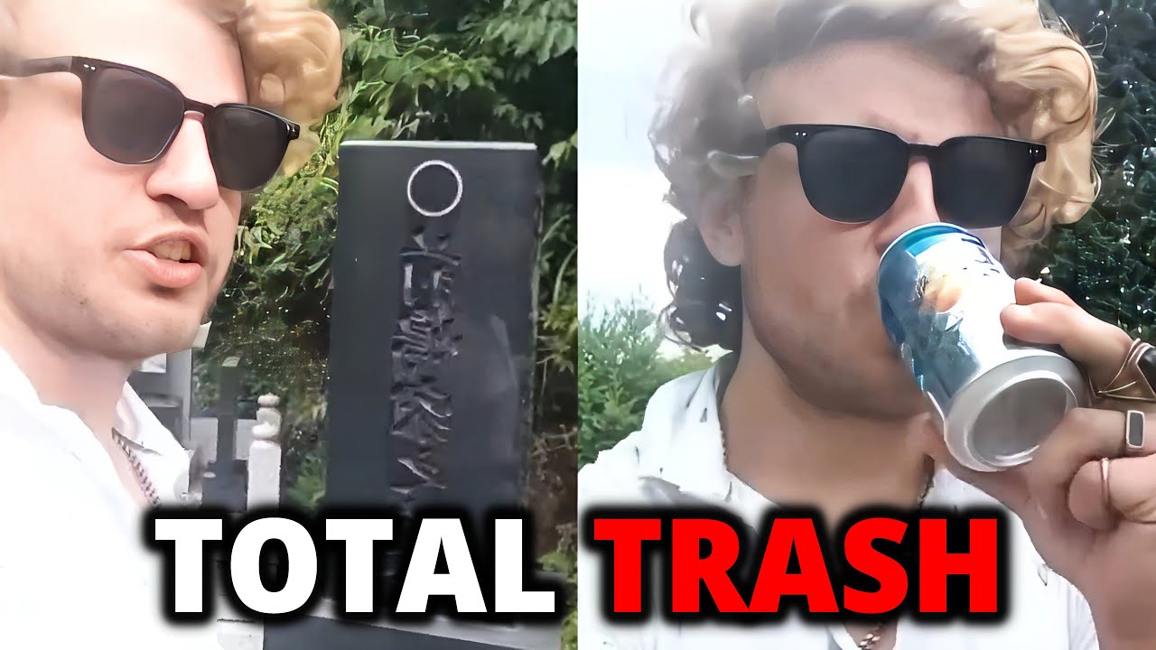 Nuisance Streamer Desecrates a Grave in Japan for CLOUT