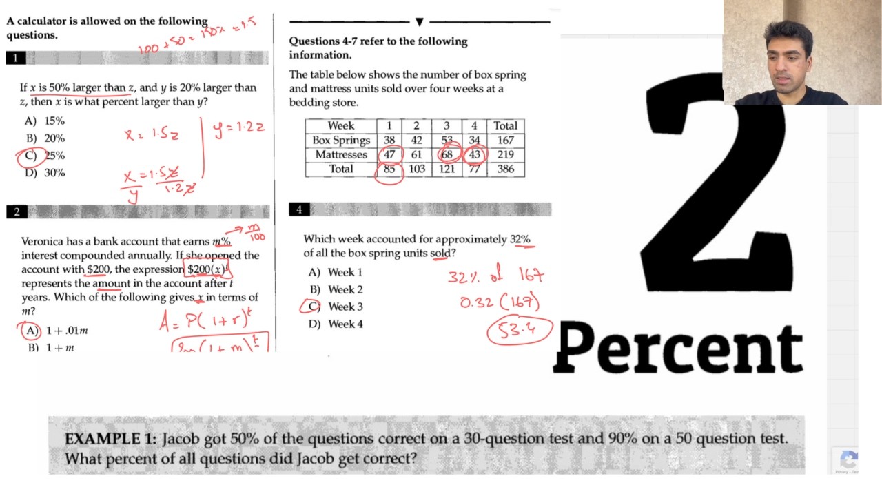 Percent (Simplified) SAT Math | Everything You Need To Know 2026