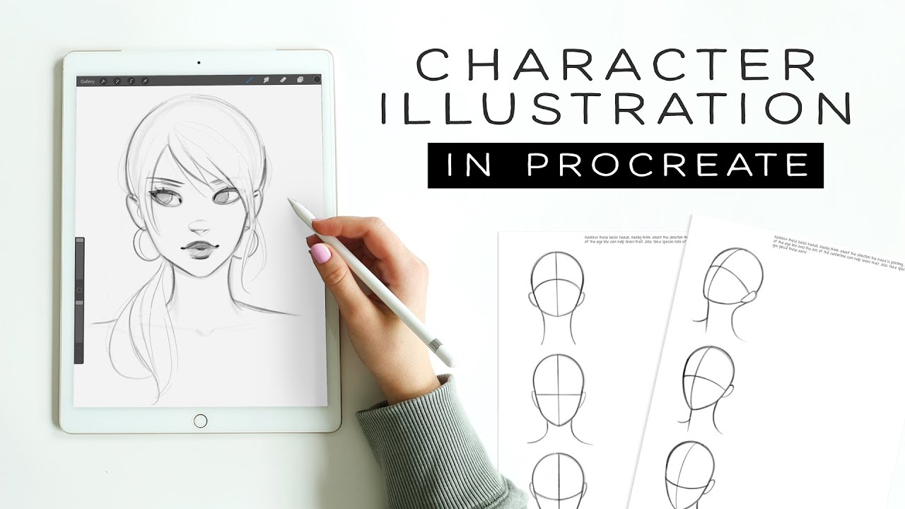 Character Illustration: Drawing a Female Character in Procreate