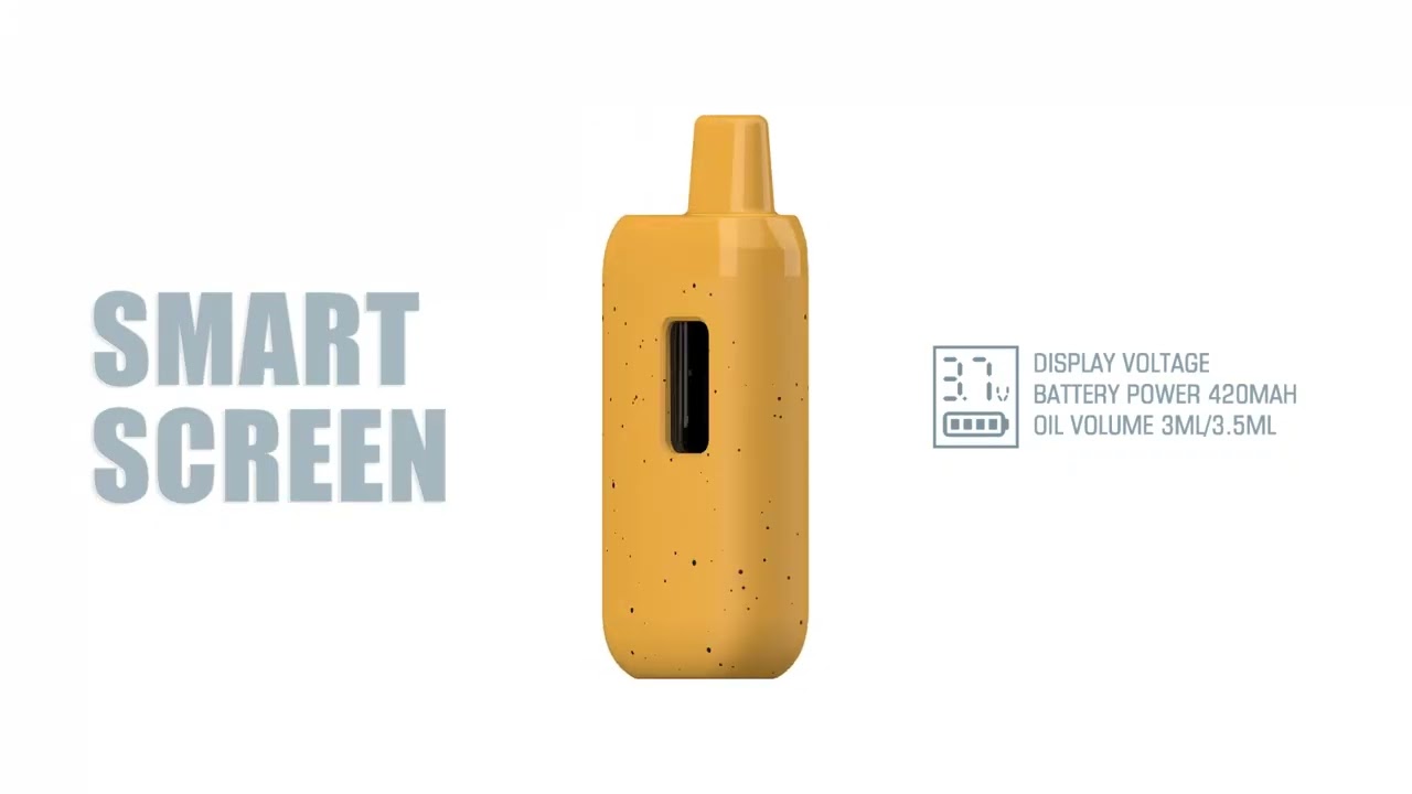 225 &ndash; 3g Disposable Vape with Smart Screen | 3ml Empty Hardware for Thick Oil Brands