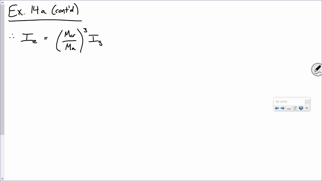CE 413 Lecture 24:  Serviceability of R.C. Beams [cont'd] (2016.03.30)