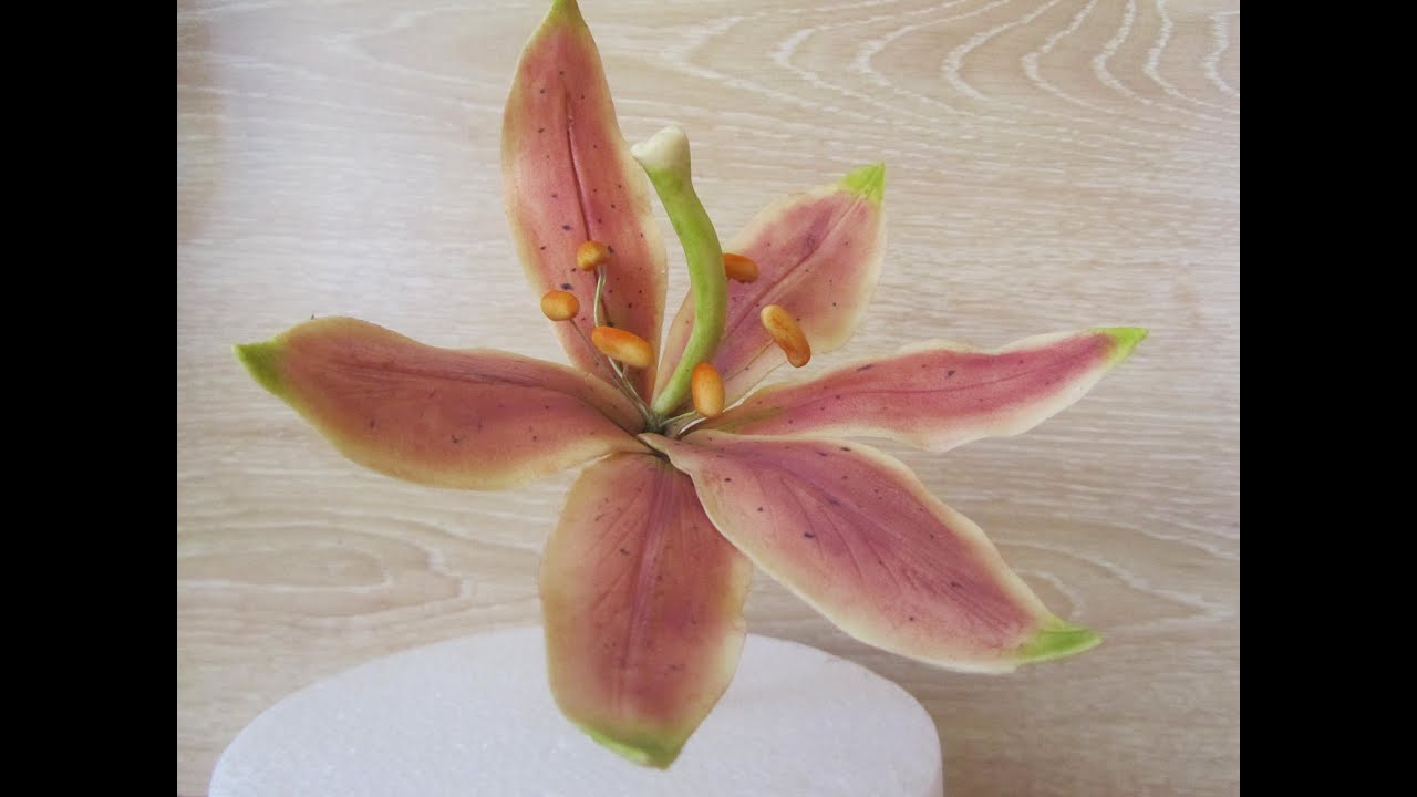 Fiori in pasta di zucchero: Giglio tutorial in gumpaste