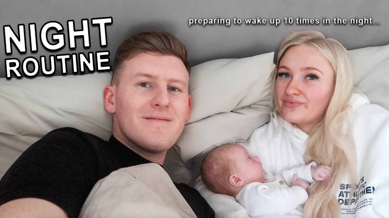 REALISTIC NIGHT ROUTINE WITH OUR 3 MONTH OLD BABY!!