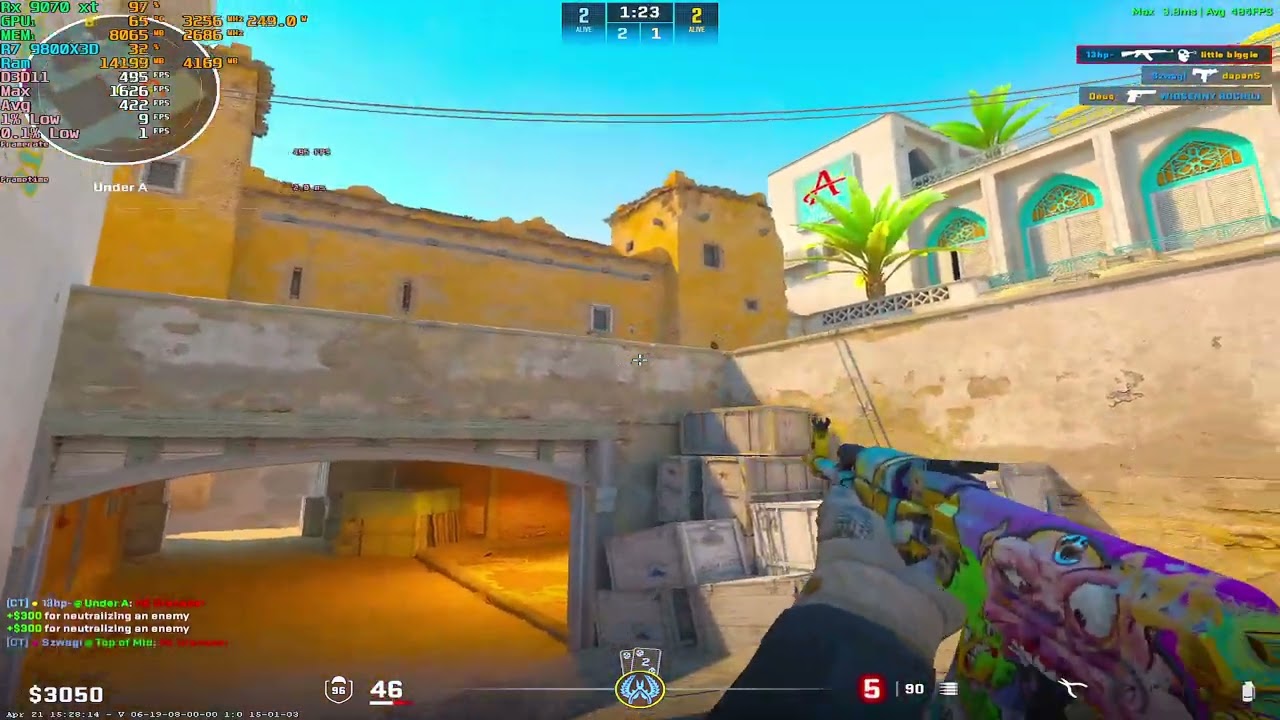 Counter Strike 2 | Rx 9070 xt | Ryzen 7 9800X3D | 4:3 1440x1080