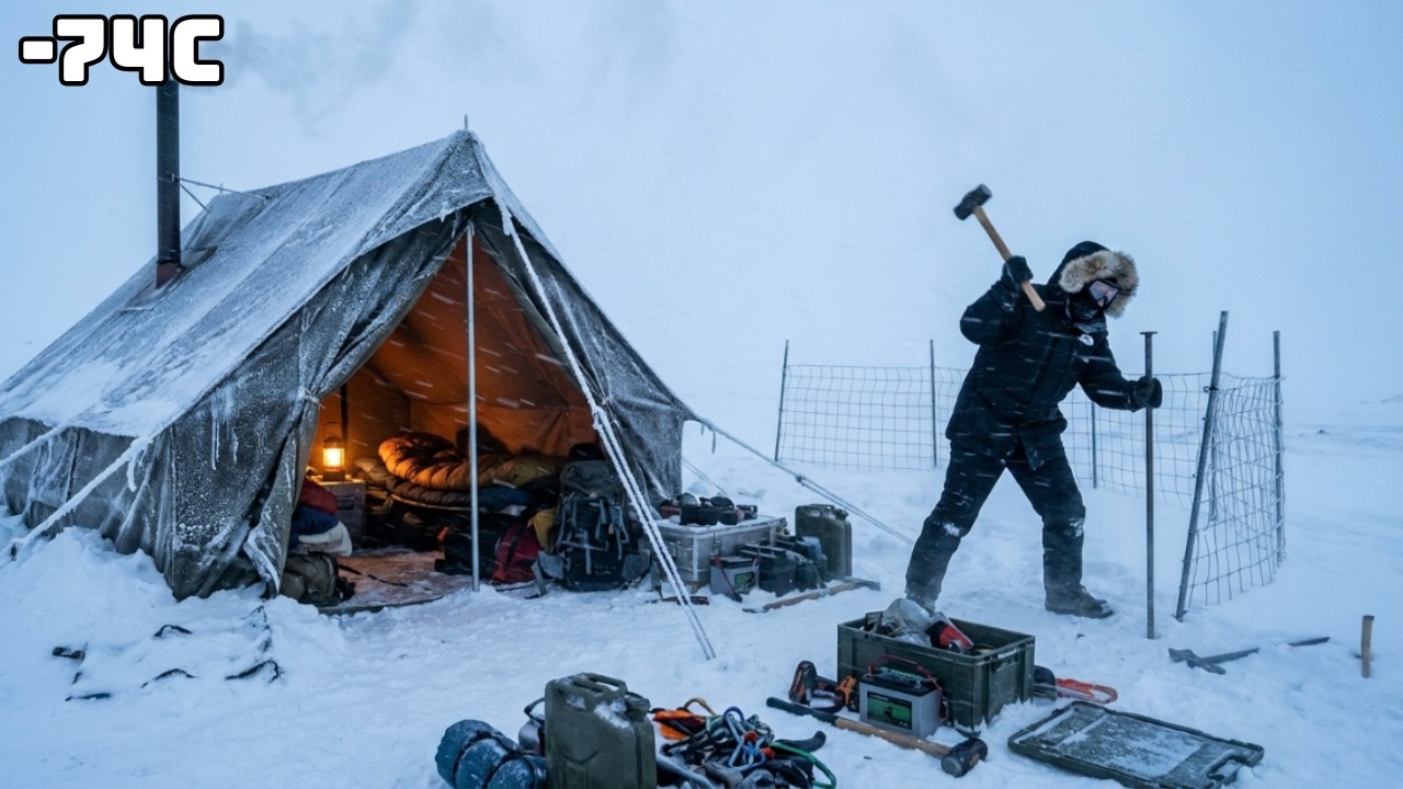 Extreme Winter at -74&deg;C | Solo Survival Documentary