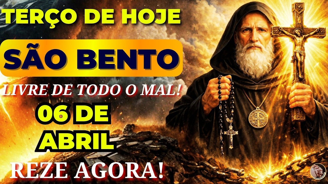 📿TERÇO de SÃO BENTO e a SANTA CRUZ QUEBRA CORRENTES e DEIXA LIVRE de TODO o MAL!