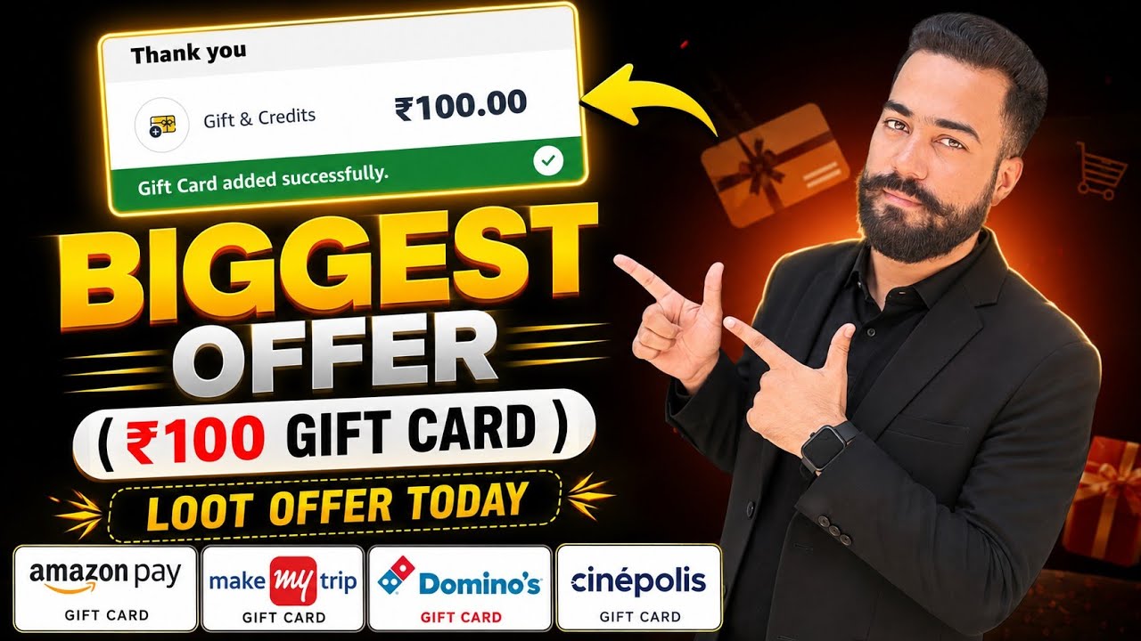 🥳Flat ₹100 Amazon Gift🔥Card Loot Offer! Cred ₹21 Amazon Gift Card Offer! Cred New Gift Card Offer!