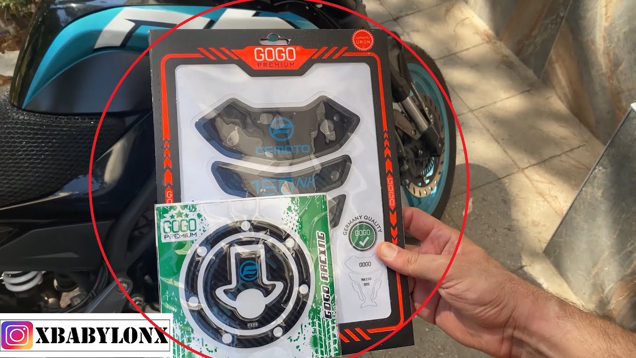 GOGO PREMIUM CF MOTO 150 NK TANK PAD SETİ UYGULAMA  / INSTALLING TANK PROTECTOR CF 150 NK MOTORCYCLE