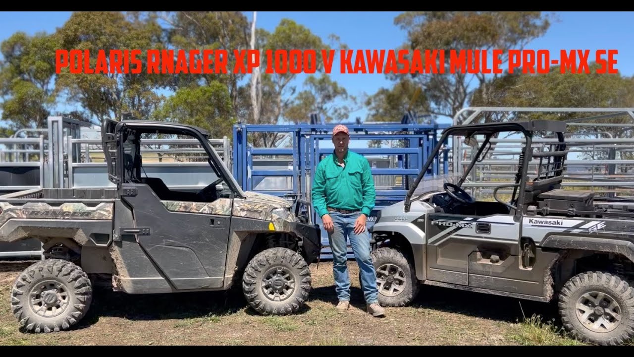 POLARIS RANGER XP 1000 V KAWASAKI MULE PRO-MX SE!