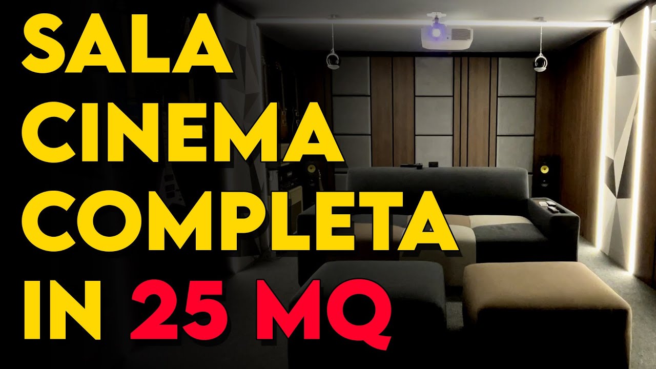SALA CINEMA COMPLETA IN 25 MQ E COSTO CONTENUTO