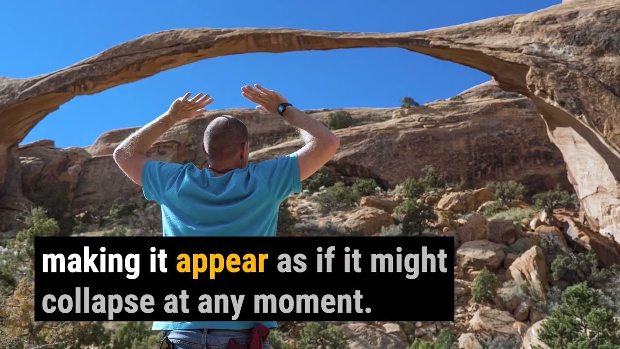 The Longest Arch in North America! Landscape Arch, Arches National Park Utah