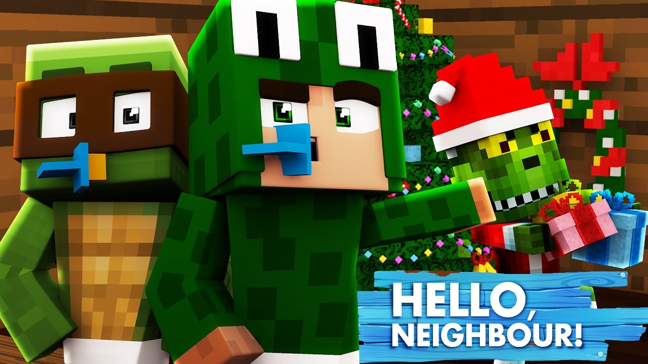 Minecraft Baby Hello Neighbour - THE GRINCH WHO STOLE CHRISTMAS!