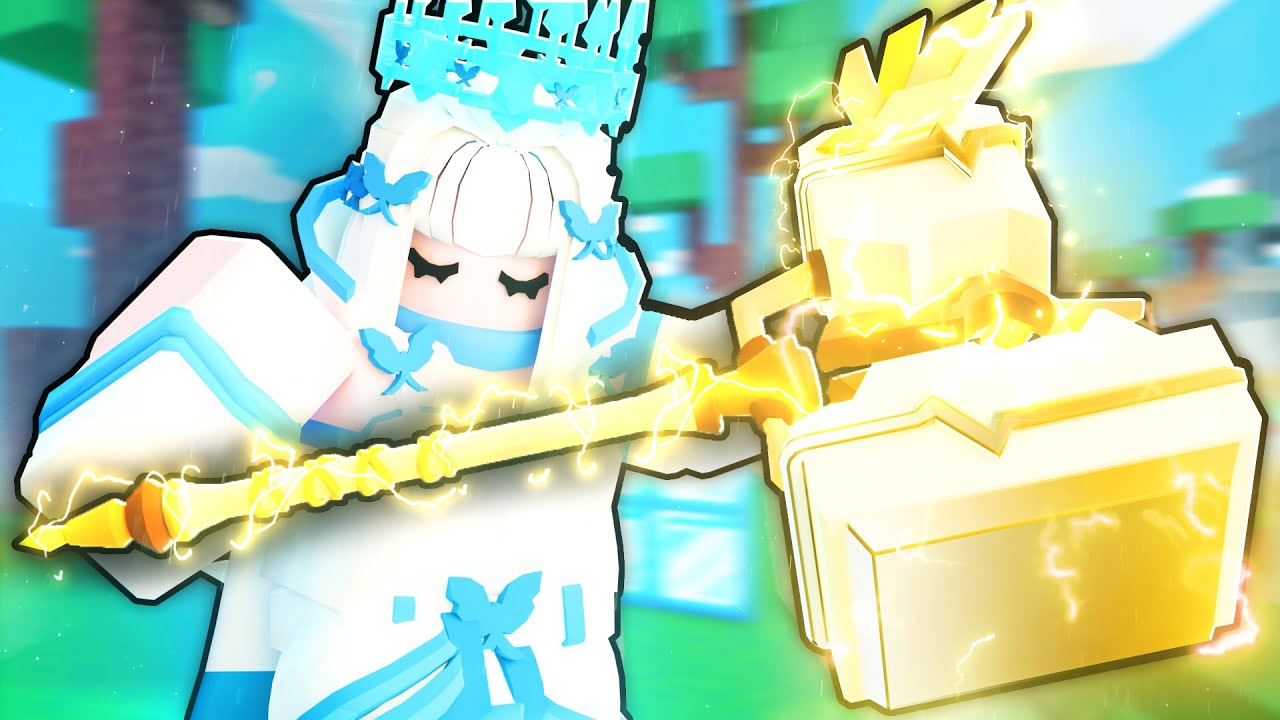 I made AERY deal INFINITE DAMAGE with Mythic Hammer! (Roblox Bedwars)