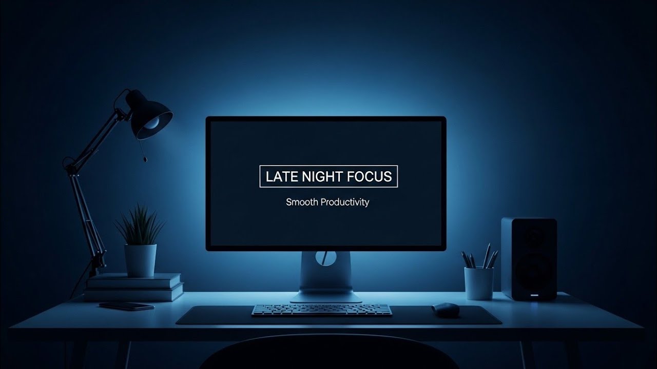 Late Night Productivity Music — Smooth Focus Flow