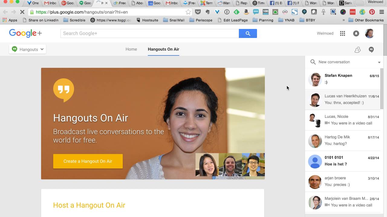 Where did Google Hangouts on Air go?