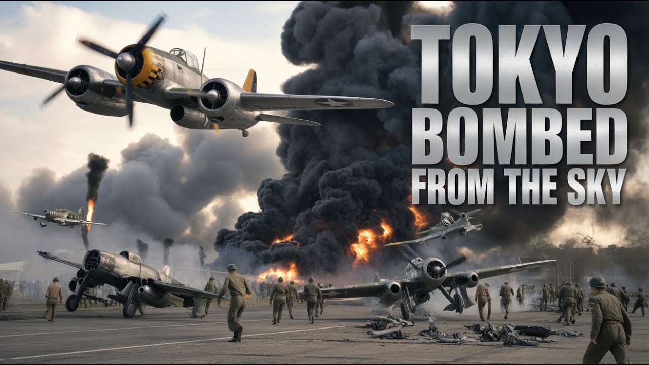 American P-51s Strike Tokyo! Shocking WW2 Airfield Destruction&rdquo;