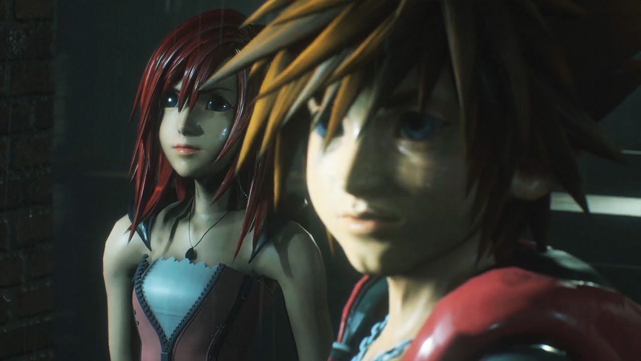 Кайри и Сора сражаются с корпорацией «Амбрелла» и вирусом G — мод Kingdom Hearts 3 ReMind DLC RE2...