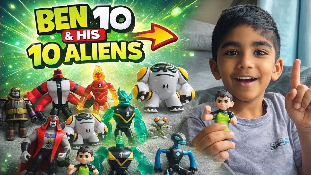 Ben 10 Aliens Explained by a Small Kid | Kids Toy Video @Ben10 #ben10 #trending #viral #kid