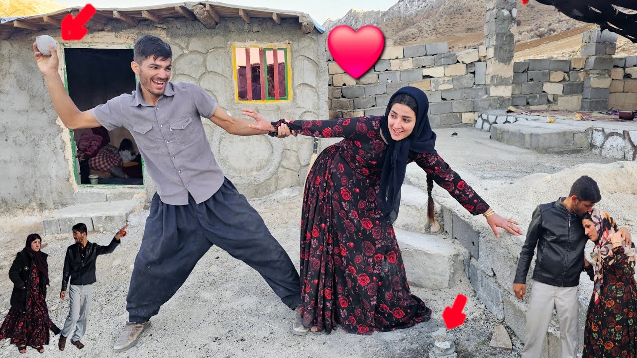 Warm family hugs, Zulfa and Ramin's smiles: A pleasant day❤