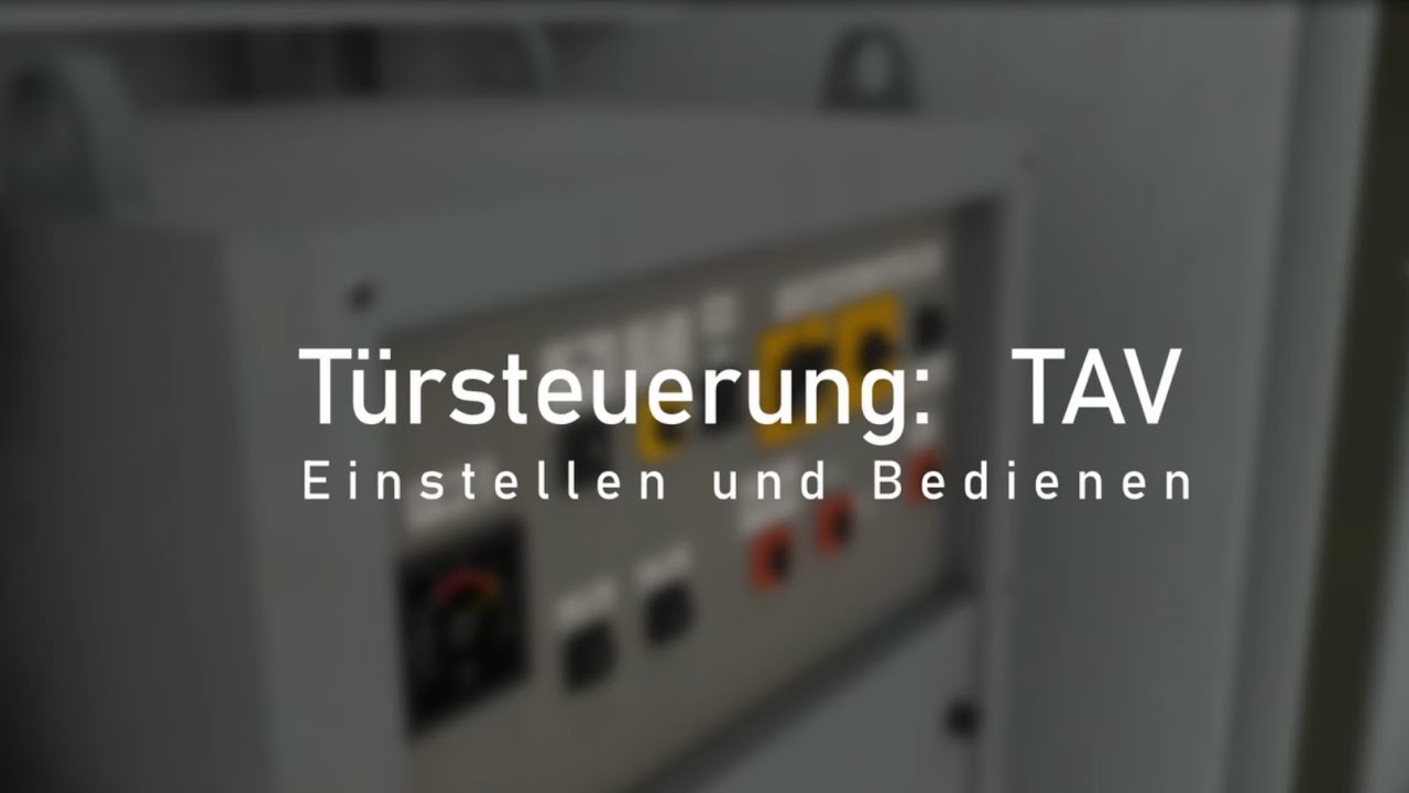 Einf&uuml;hrung-146.2: TAV-T&uuml;rsteuerung