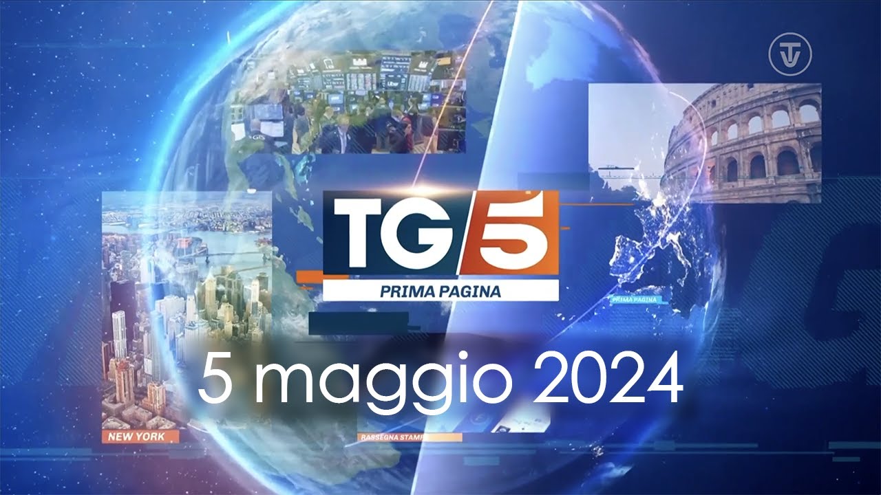 TG5 Prima Pagina - Rullo completo (5 maggio 2024)