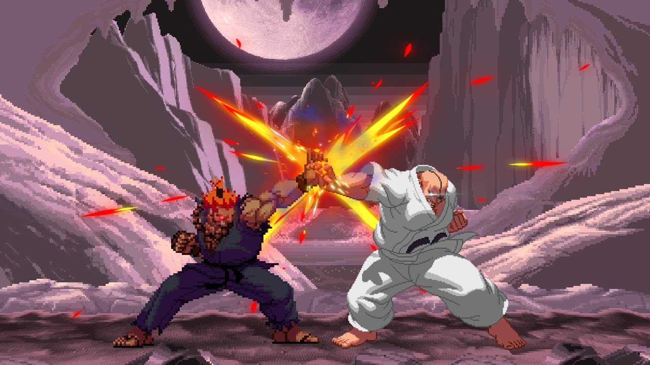 Doppo Orochi vs Akuma ft. Shin Akuma & Oni - Street Fighter X Baki the Grappler | Capcom X Anime/OVA
