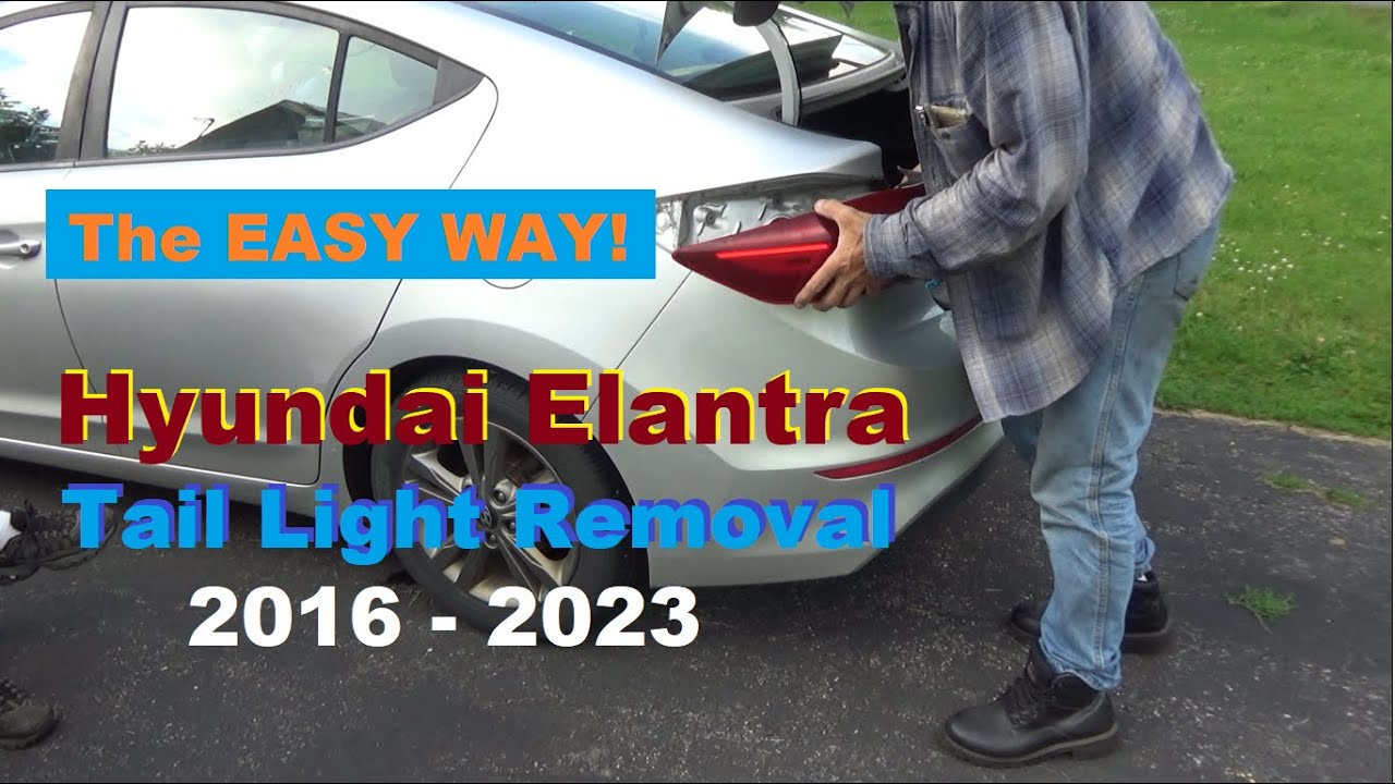 2016 - 2023 Elantra Tail Light Removal