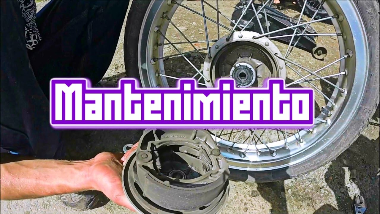 mantenimiento basico a los frenos de tu moto (bandas)