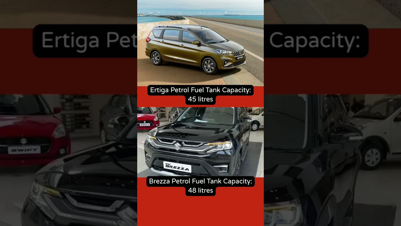 brezza versus ertiga fuel tank capacity
