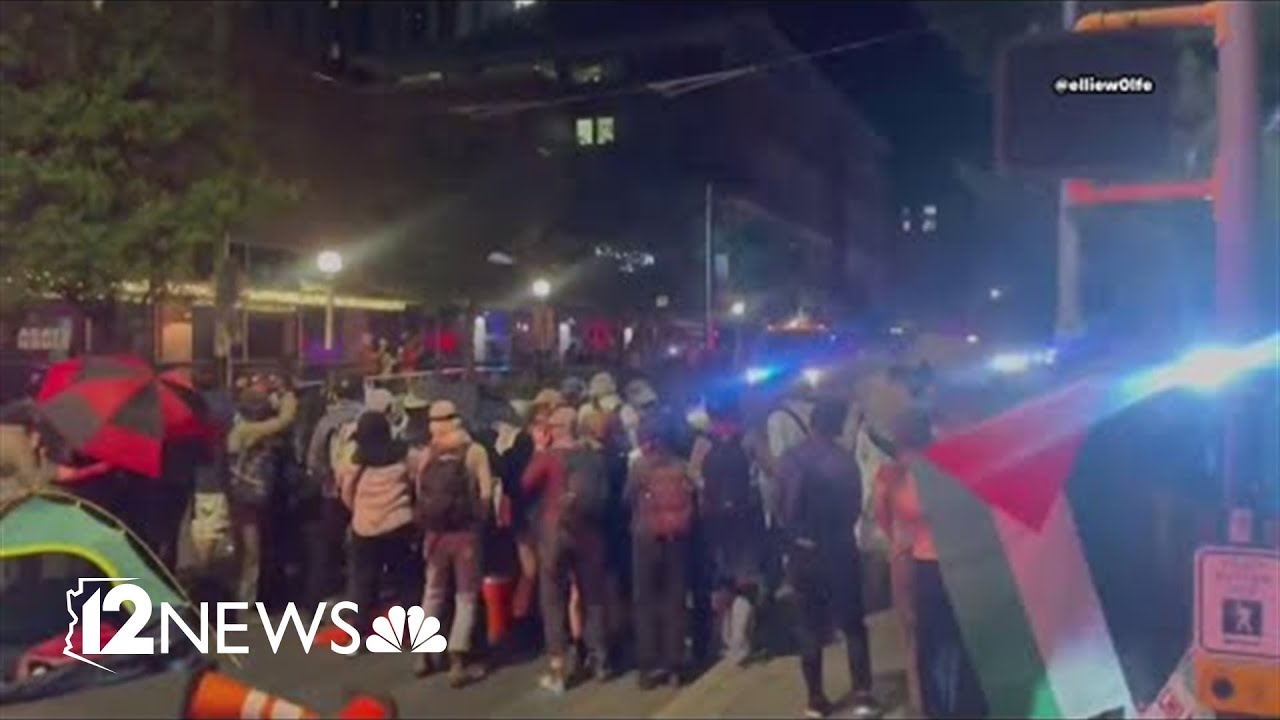 Police remove encampment of pro-Palestinian protesters on UArizona campus