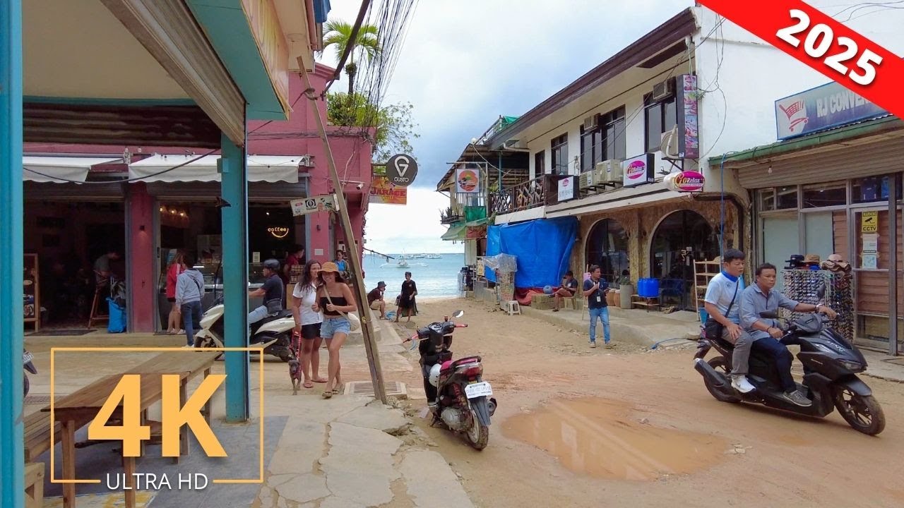 El Nido, Philippines 🇵🇭 Palawan | Town, Beach & Boat Tour | Street Walk | Virtual Walking 2025