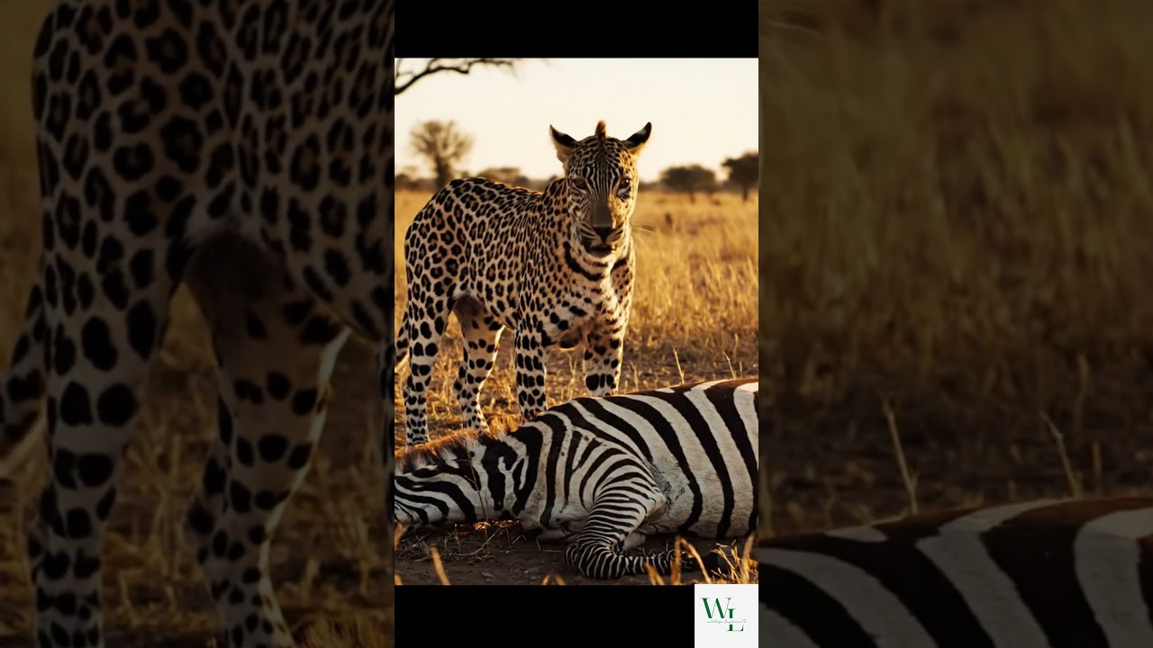 Leopard vs Zebra: Intense Hunt and Survival Showdown in the Wild