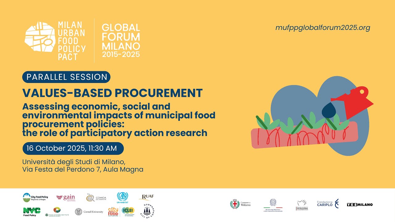 VALUE-BASED PROCUREMENT – Assessing impacts of municipal food procurement policies – 16 Oct 2025