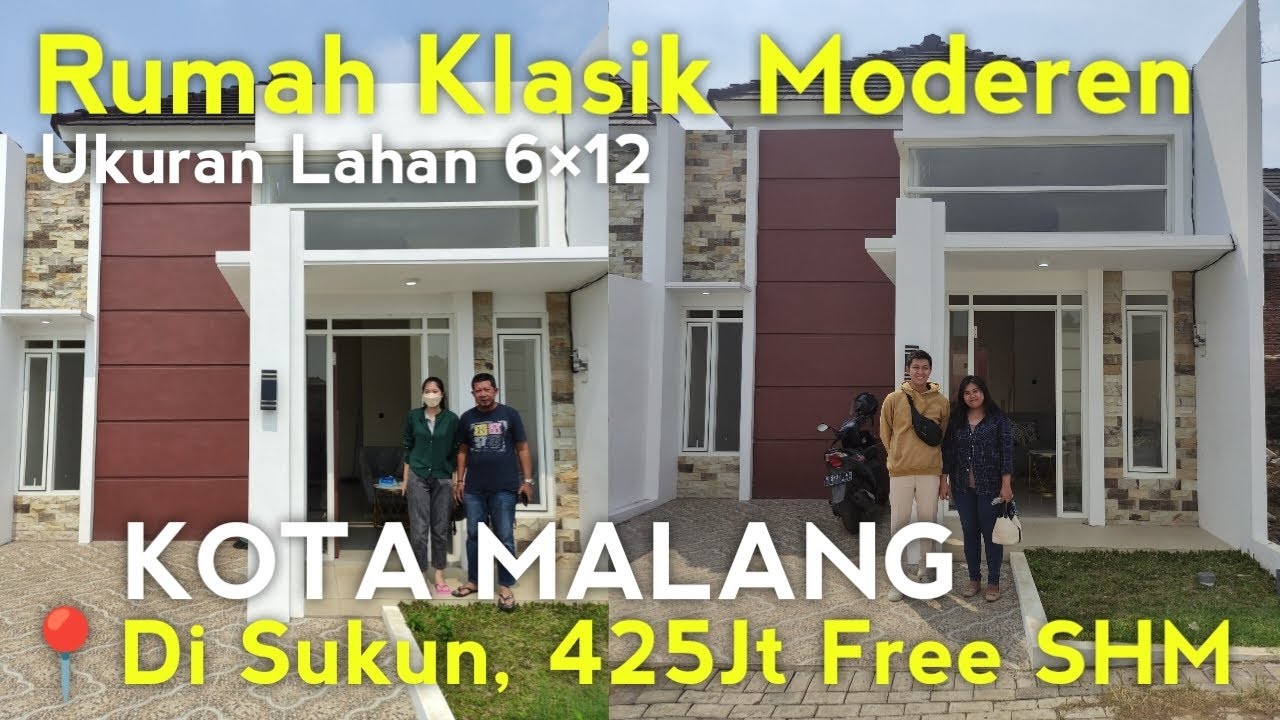 PERUMAHAN KOTA MALANG KLASIK MODEREN ✅ Ukuran 6×12 Di SUKUN Harga 425 Juta Free SHM🔥🔥