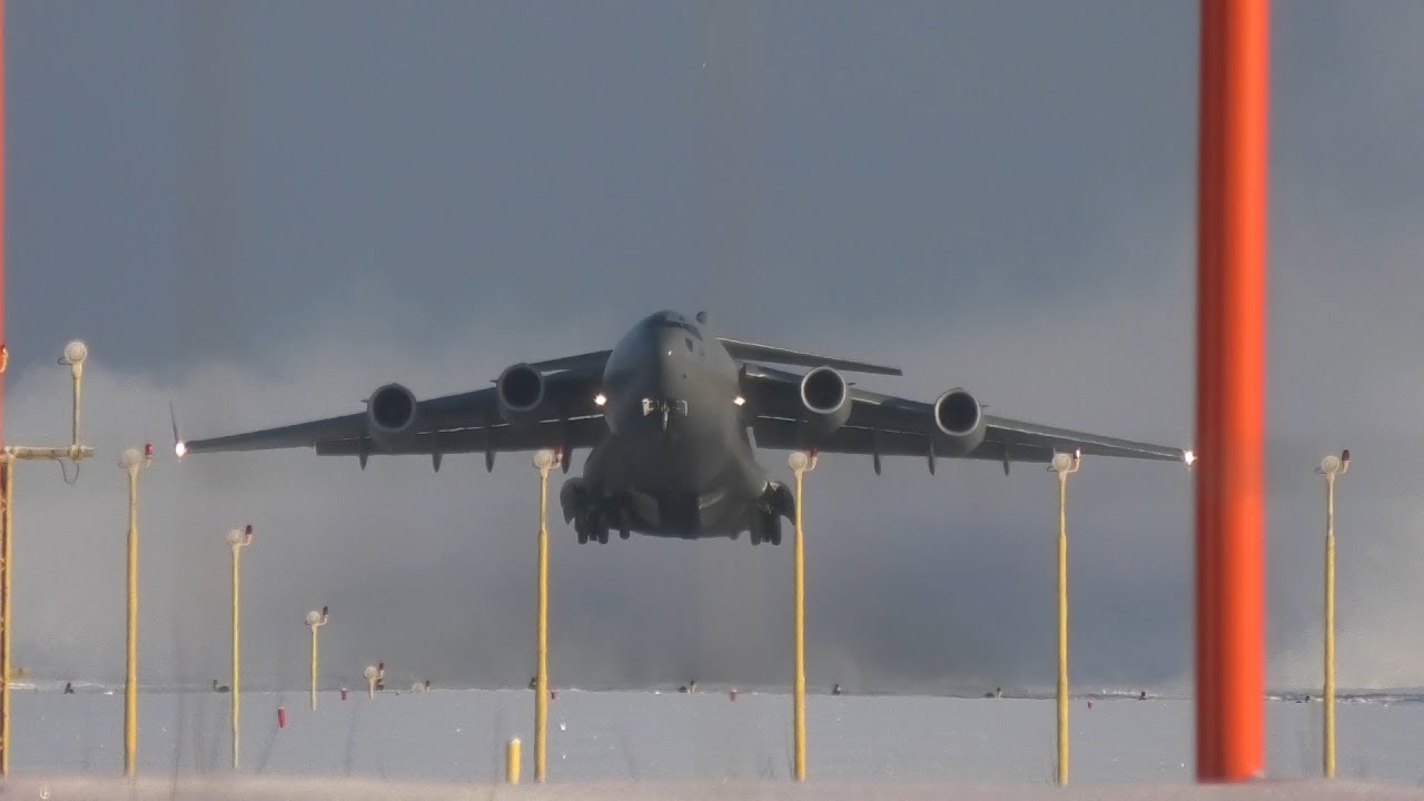 4K | Boeing C-17 Globemaster at Tampere-Pirkkala