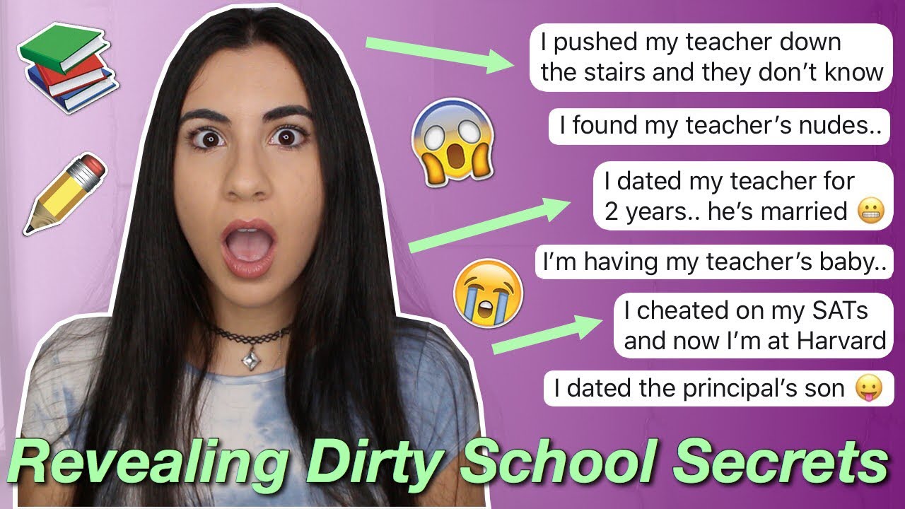 Revealing Your Dirty SCHOOL Secrets (so weird!) | Just Sharon