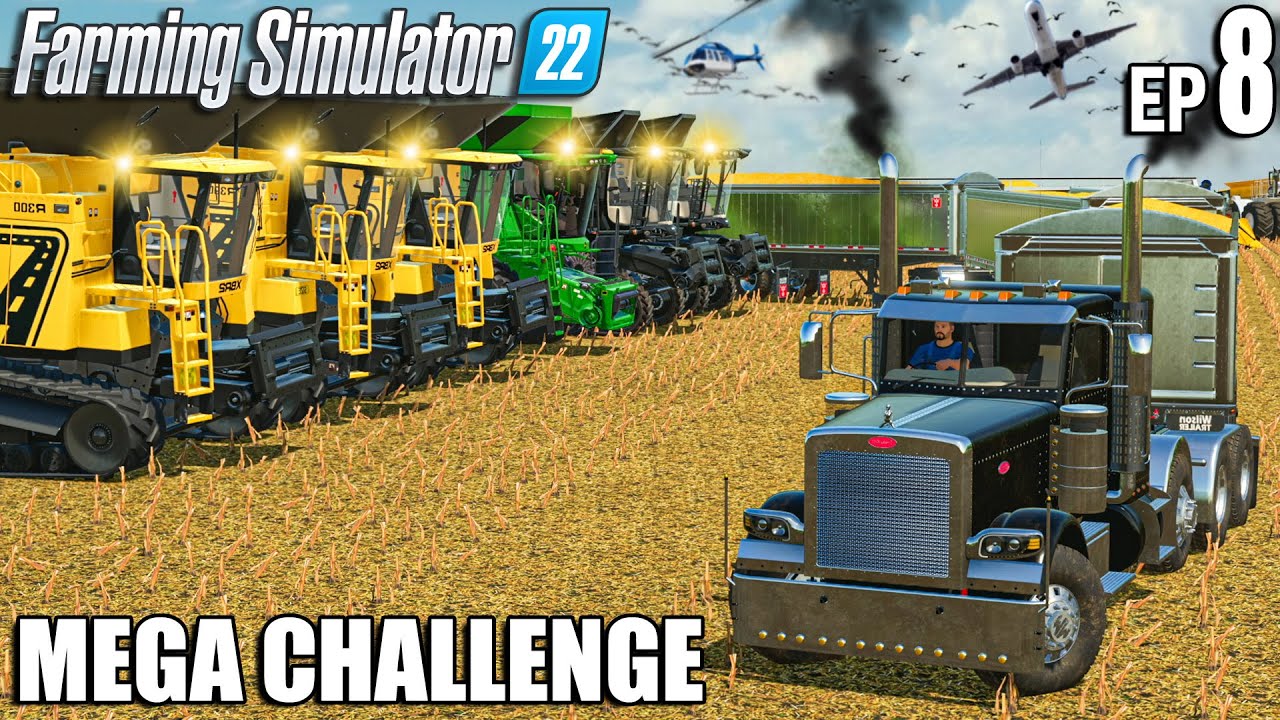 BIG CORN HARVEST Operation +700.000 LITERS🌽 | MEGA Equipment Challenge | Farming Simulator 22