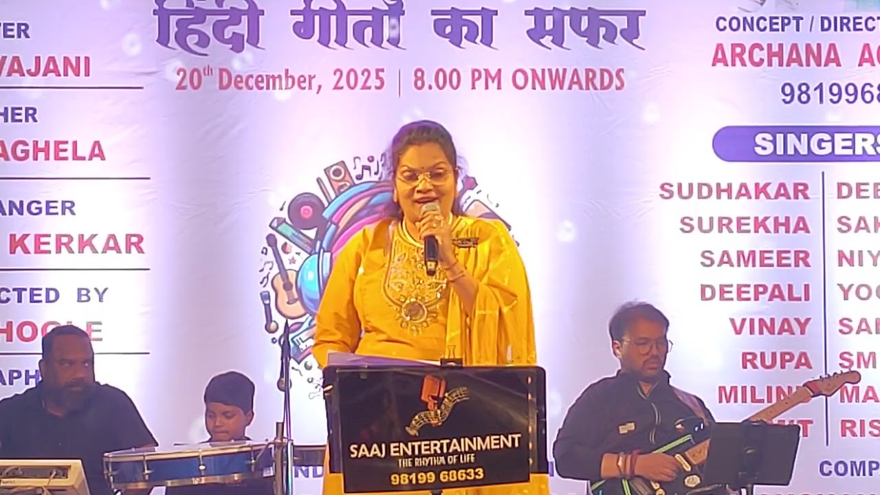 Lata Mangeshkar Medley by Sakshi ji in SAAJ PRESENTS 