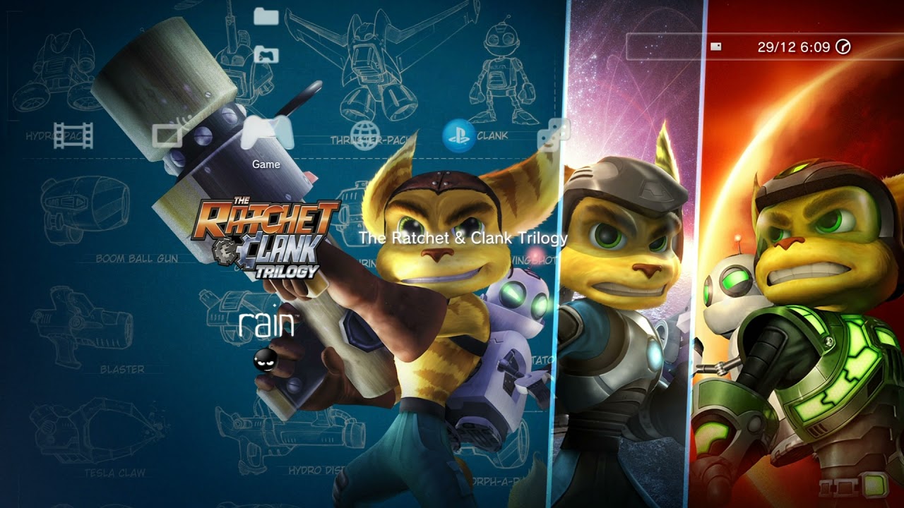 The Ratchet and Clank Trilogy/Collection (PS3) - Custom XMB Menu Theme Music - High Quality