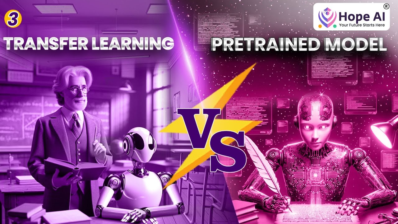 Transfer Learning vs Pretrained Model |Clearly explained in tamil #hopeai #ai #deeplearning #gemini