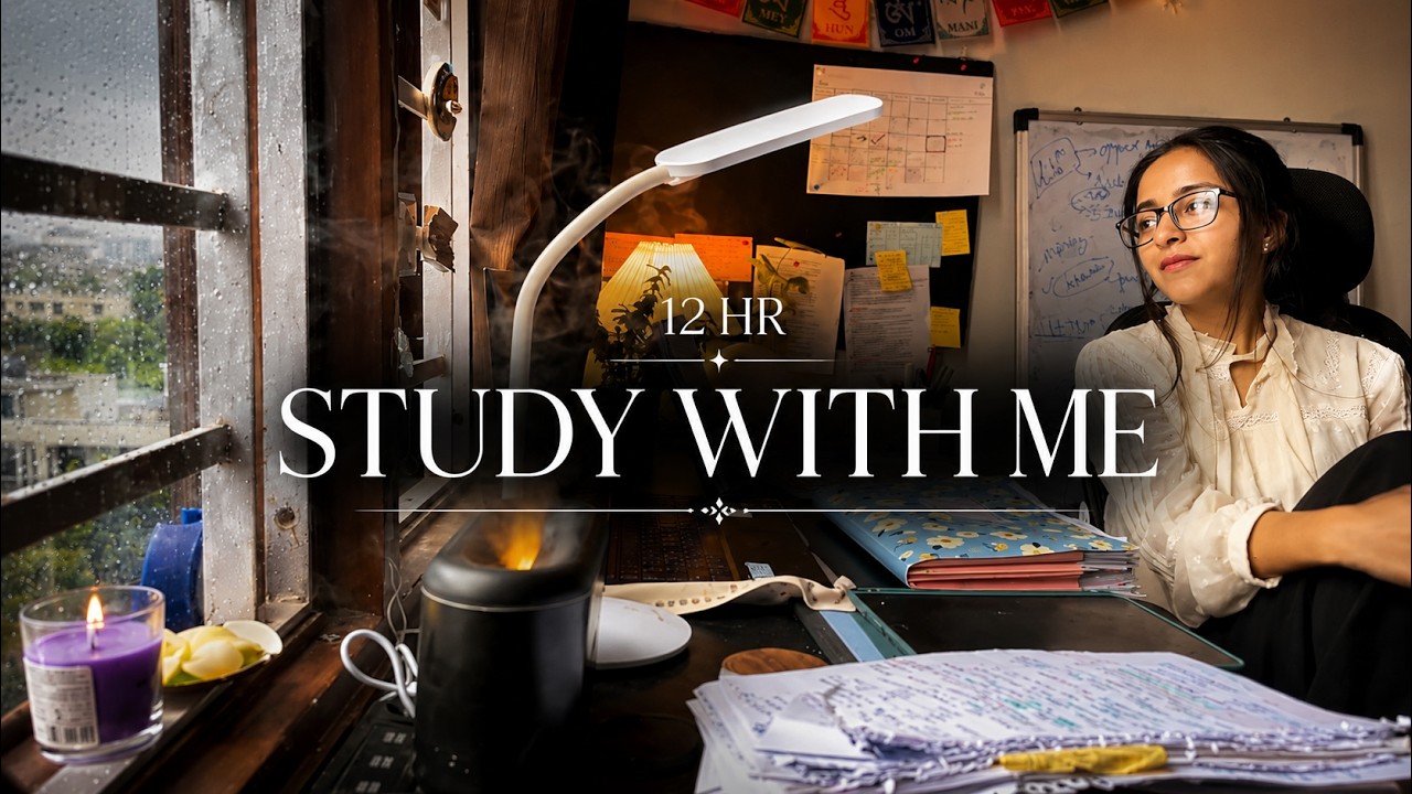 LIVE l Study with me l solitude to productivity - time to grab coffee and books (lo-fi-rain) 📚🌻