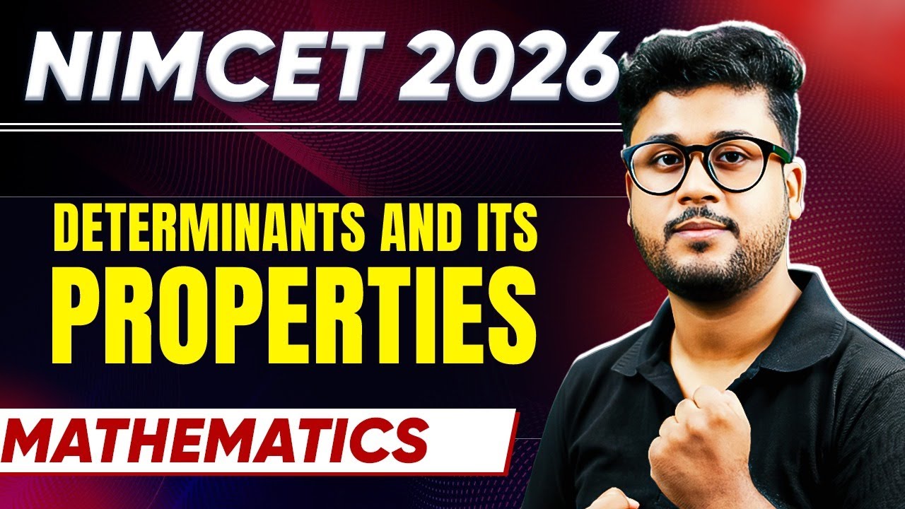 NIMCET 2026 | Determinants and Properties |  NIMCET 2026 Preparation #nimcet2026 #nimcet2026