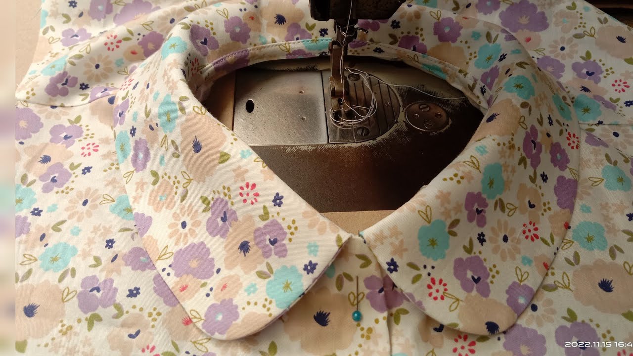 How to sewing collar | วิธีตัดเย็บคอบัวมน เก๋ไม่ซ้ำใคร