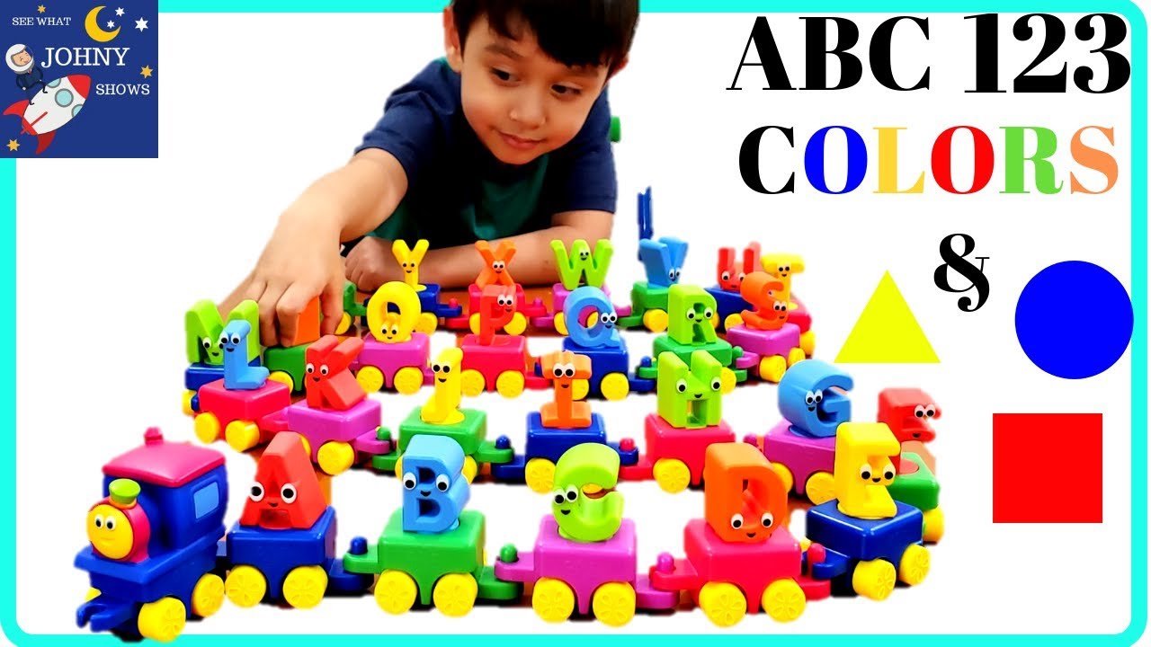Learn ABC 123 Colors & Shapes With BOB The Train ALPHABET TRAIN Toy | ABC SONG