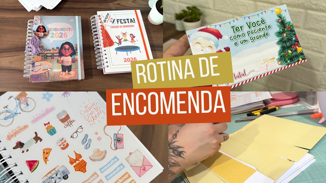 FAZENDO SACOLINHAS COM VOCÊS, CARTÃO DE NATAL, AGENDAS 2026, TAGS E ADESIVOS E MUITO MAIS 