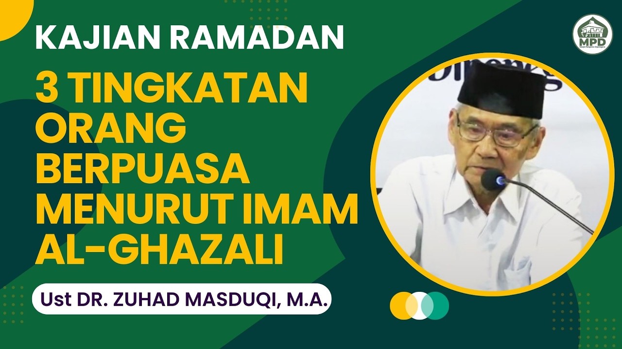 Kajian Jelang Berbuka - Tiga Peringkat Orang yang Berpuasa || Al Ustadz Dr. Zuhad Masduqi, M.A.