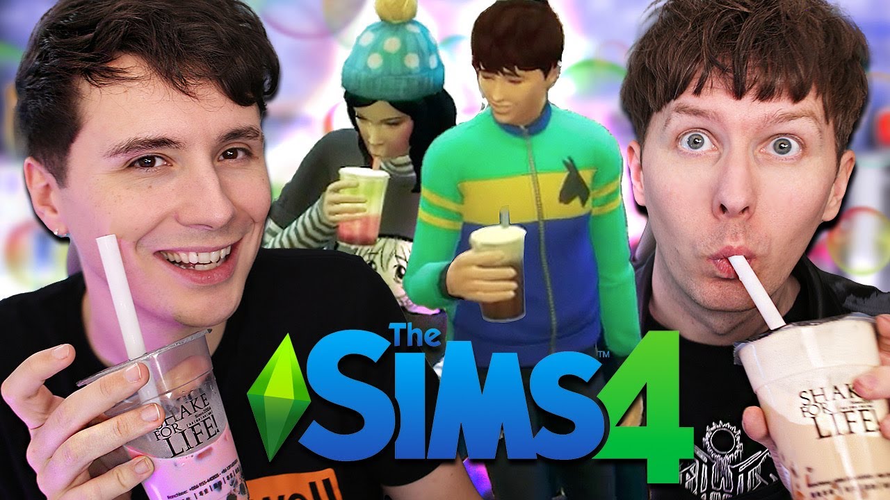 BUBBLE TEA WITH THE BOYS - Dan and Phil play The Sims 4: Season 2 #9
