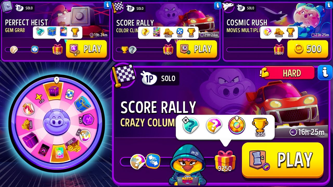 SPINNING LUCKY SPINS🔥 x4 Solo: HARD Crazy Columns / Moves Multiplier Rush / Gem Grab / Color Climb