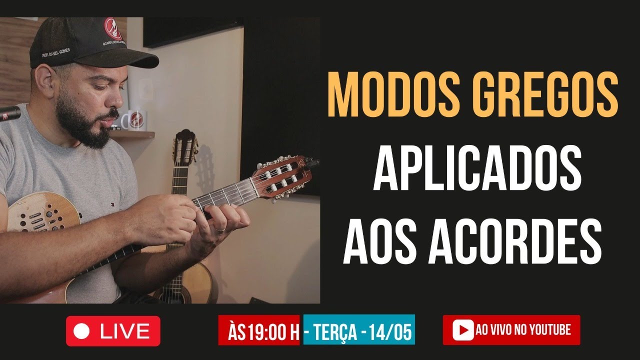 Como Criar Melodias com os Acordes - Modos gregos - live #1[chordmelody]