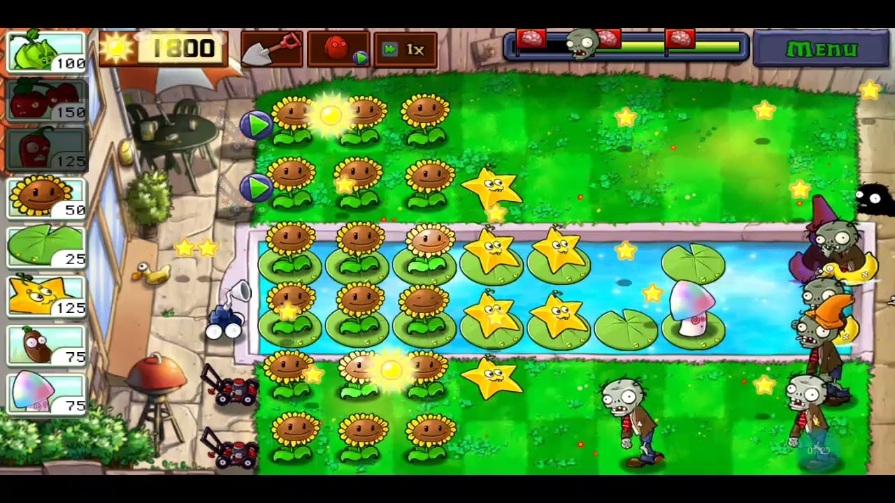 What is happen if dolphin rider zombie meet with hypnotized zombies before jumping? - PvZ Android